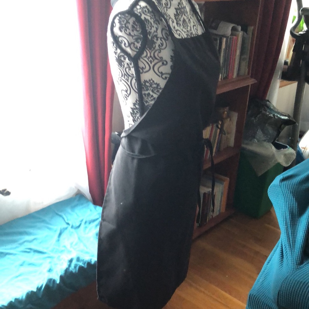 Unisex Chef Apron Black View 2